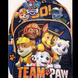 Team Paw Go! Paw Patrol Nick Jr. Backpack 16”